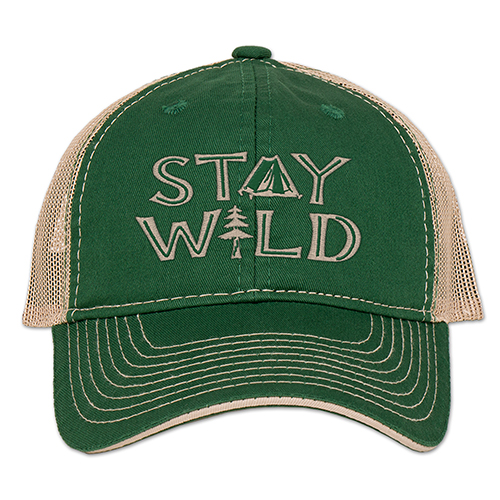 Stay Wild - Tent and Tree